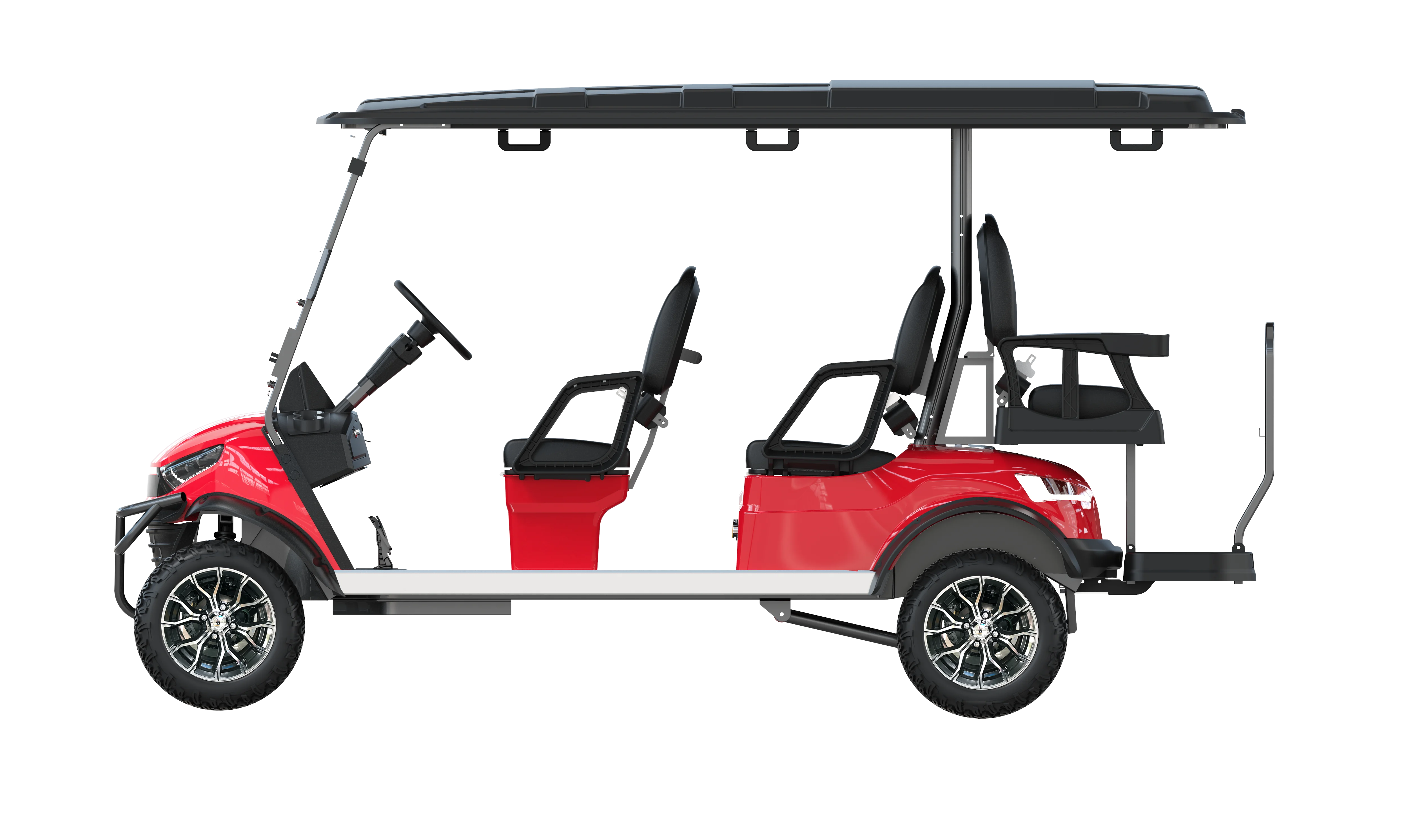 Cheap Golf Cart Lithium battery 6-seater Golf Cart With electric Powered Golf Hunting lifted Cart for Sightseeing