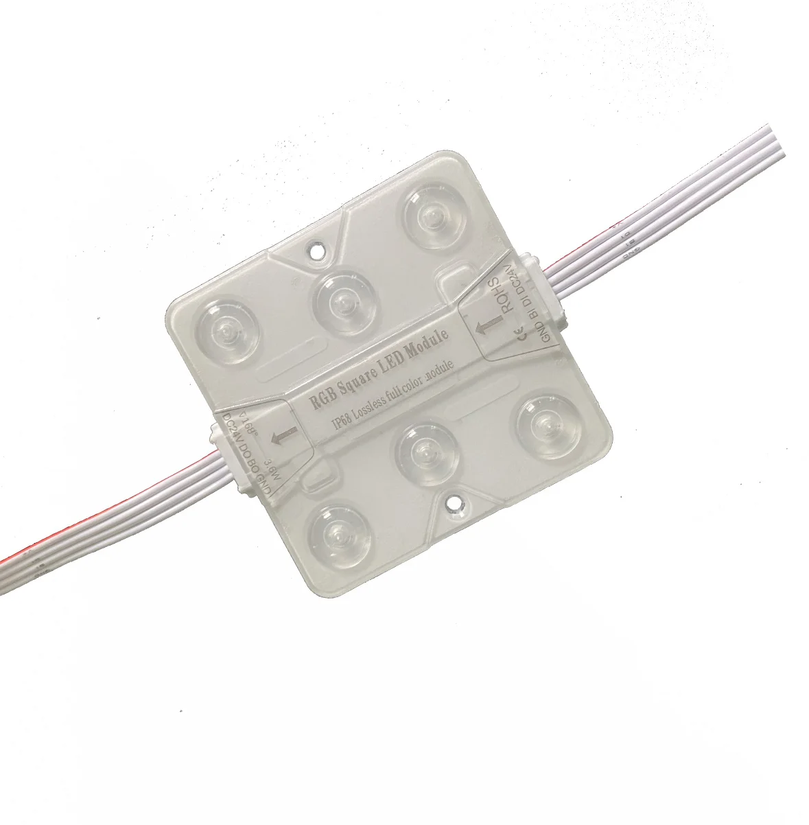 24 В rgb модуль светодиодного света smd 3030 6led водонепроницаемый ip68 170 градусов Светодиодные модули многоцветный Регулируемый для подсветки