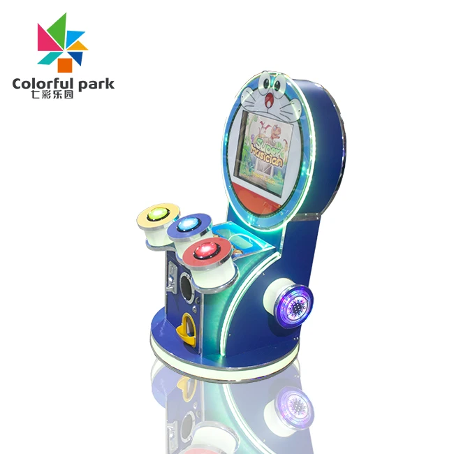 colorful park good price coin operated kid drumming game machine video display drummer arcade game