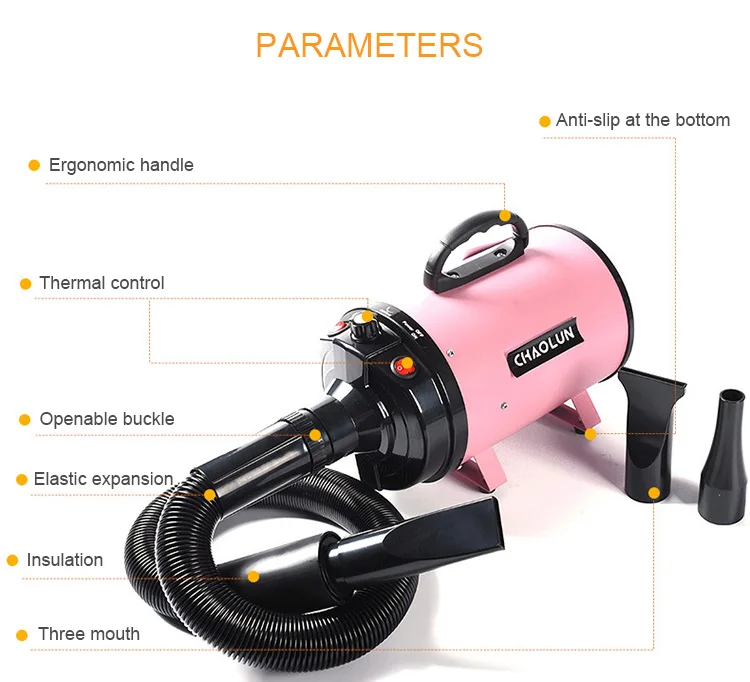 Dog Grooming Pet Hair Dryer Machine Adjustable Pet Hair Blowing Dryer