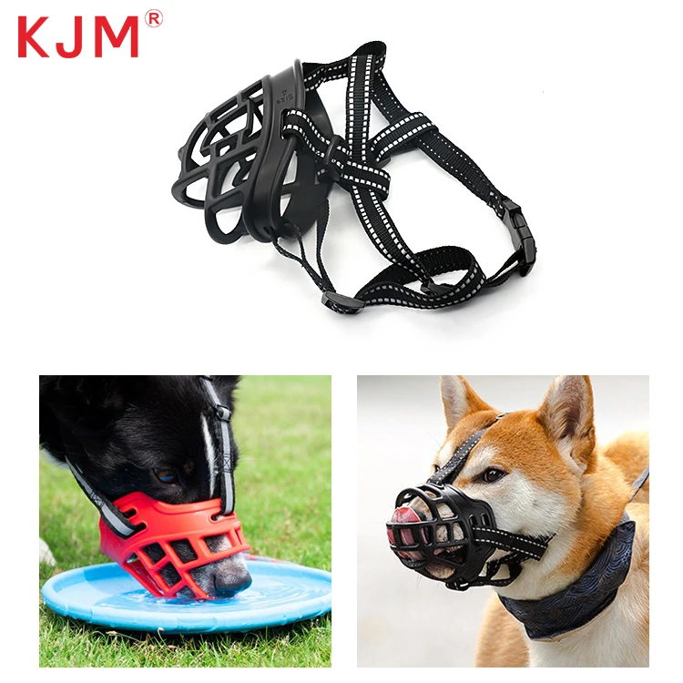 Buckle manufacturer eco-friendly material big dog mouth mask anti-biting barking secure mesh breathable pets dog muzzle