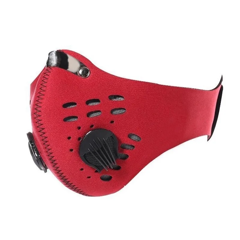 Sport Masks With Breathing Valve Replacement Filter Reusable Dust Cycling Sports Mask