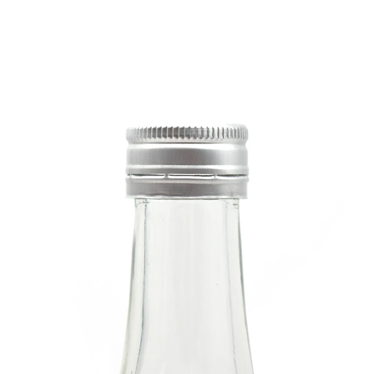 High Quality 330ML Flint Empty Mineral Water Bottle Glass with Lid