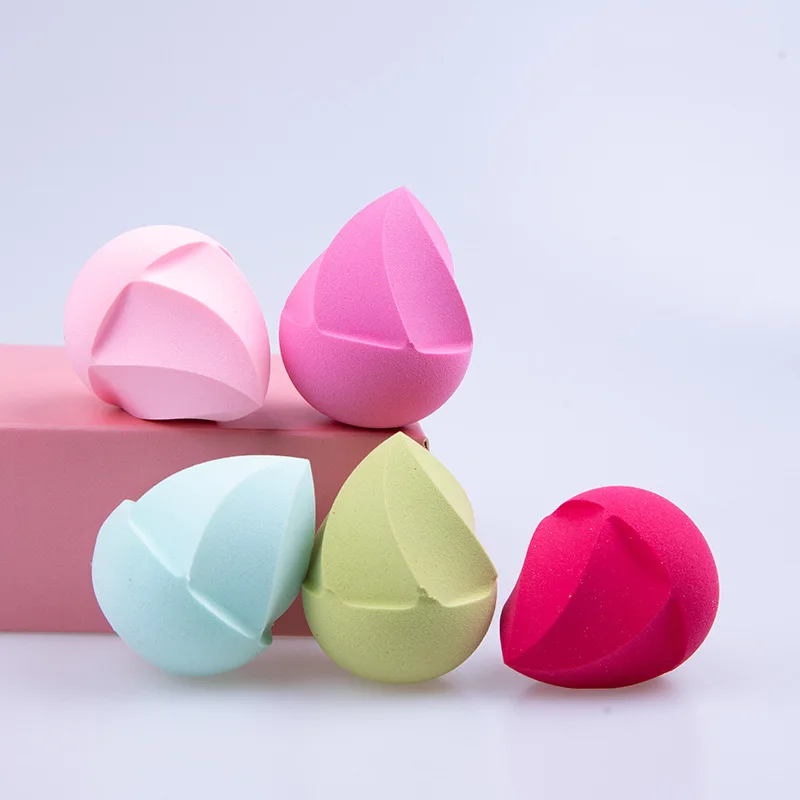 2021New style ice cream puff hydrophilic non latex cosmetic egg dry wet double use purpose makeup eggs wholesale