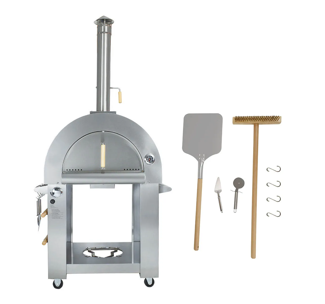 Hyxion Pizza Oven Factory Made Stainless Steel Gas Outdoor Firebrick Propane Grill