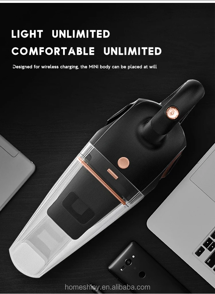 Беспроводной Перезаряжаемый ручной мини-пылесос для автомобиля Shiny True 9000