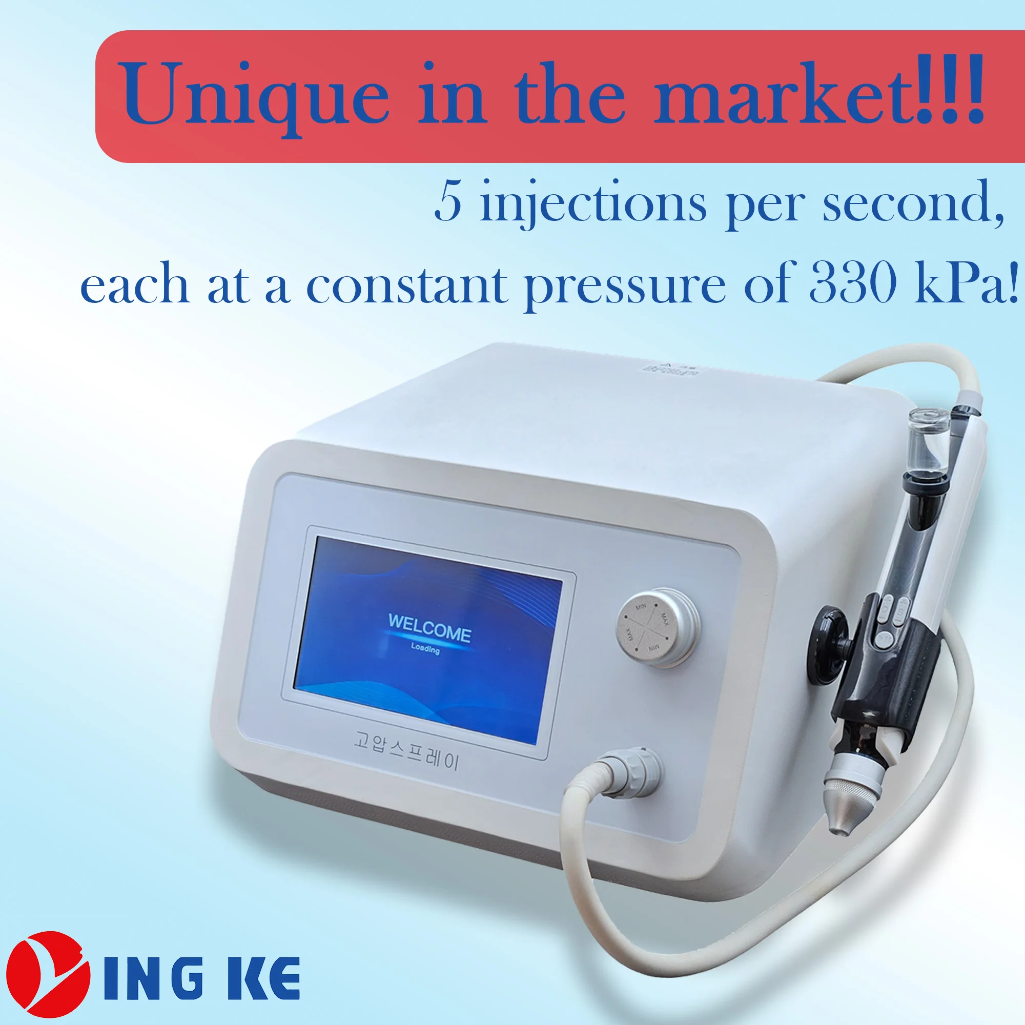 Mesotherapy Pistole 330kpa Strong Pump OEM Mesotherapy Injection Jet Peel Machine