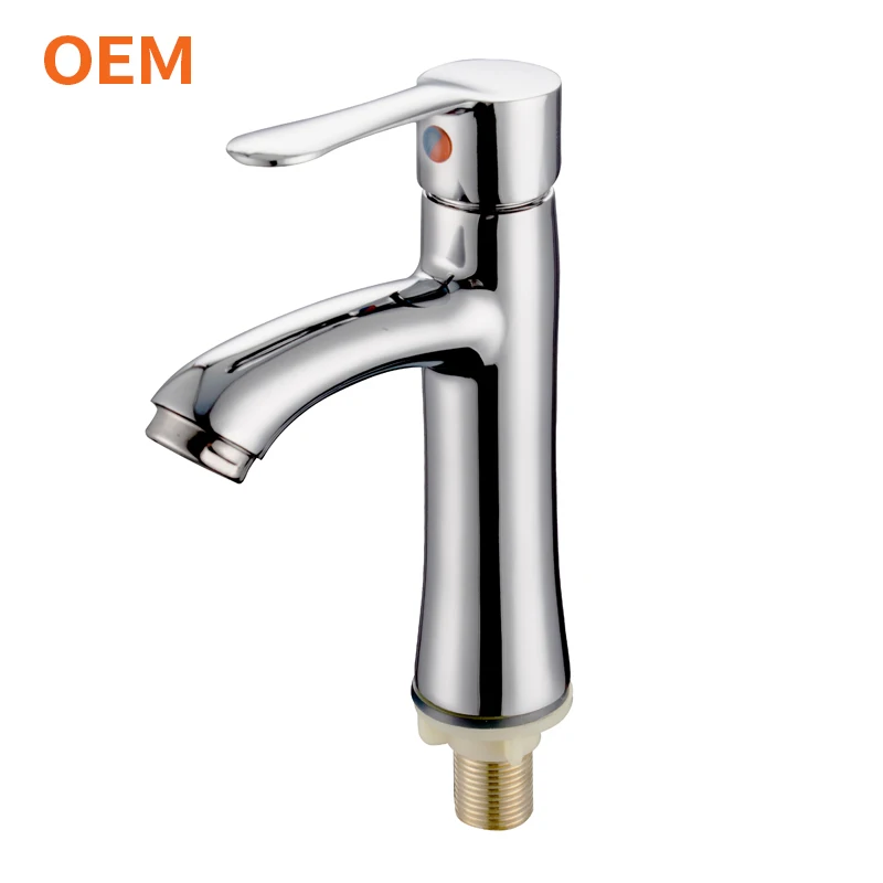 Bathroom Waterfall Tap Single Handle Deck Mounted Outdoor Zinc Body Wash Basin Faucet