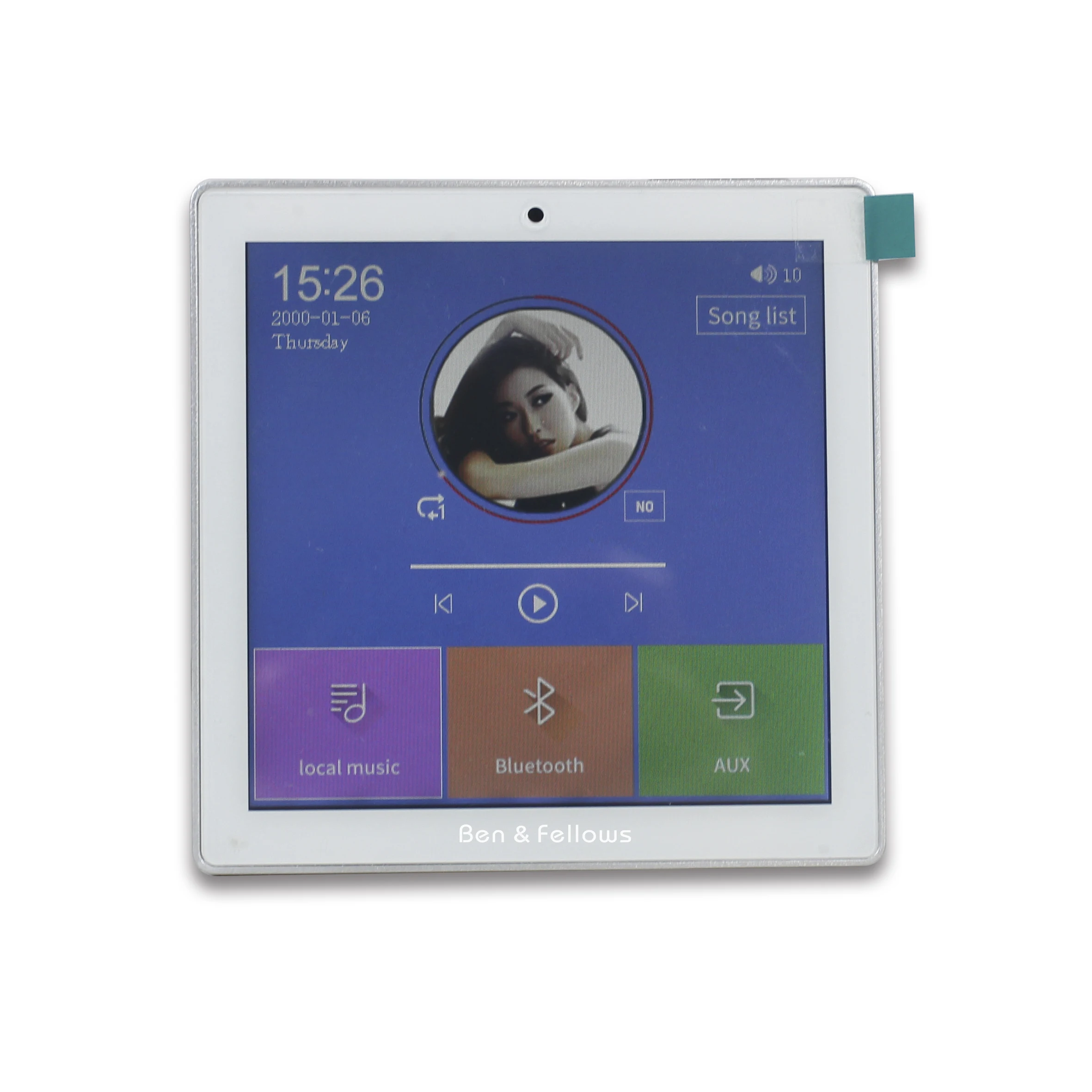 4-дюймовая сенсорная музыкальная система Smart Home 4*25 Вт настенный усилитель с Usb Sd-картой Fm дистанционным управлением