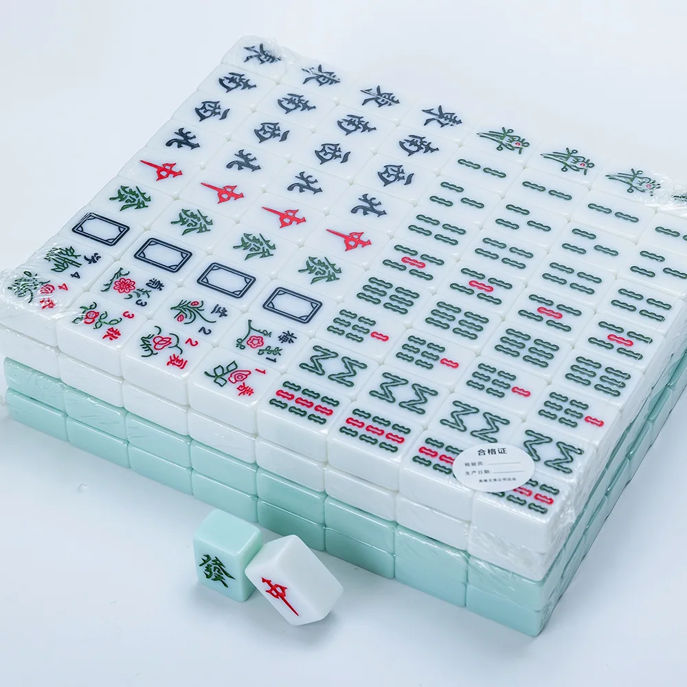 Mahjong Set Spot Wholesale Mahjong Machine Dedicated Personalized Logo Home Gift Mahjong Tiles Custom