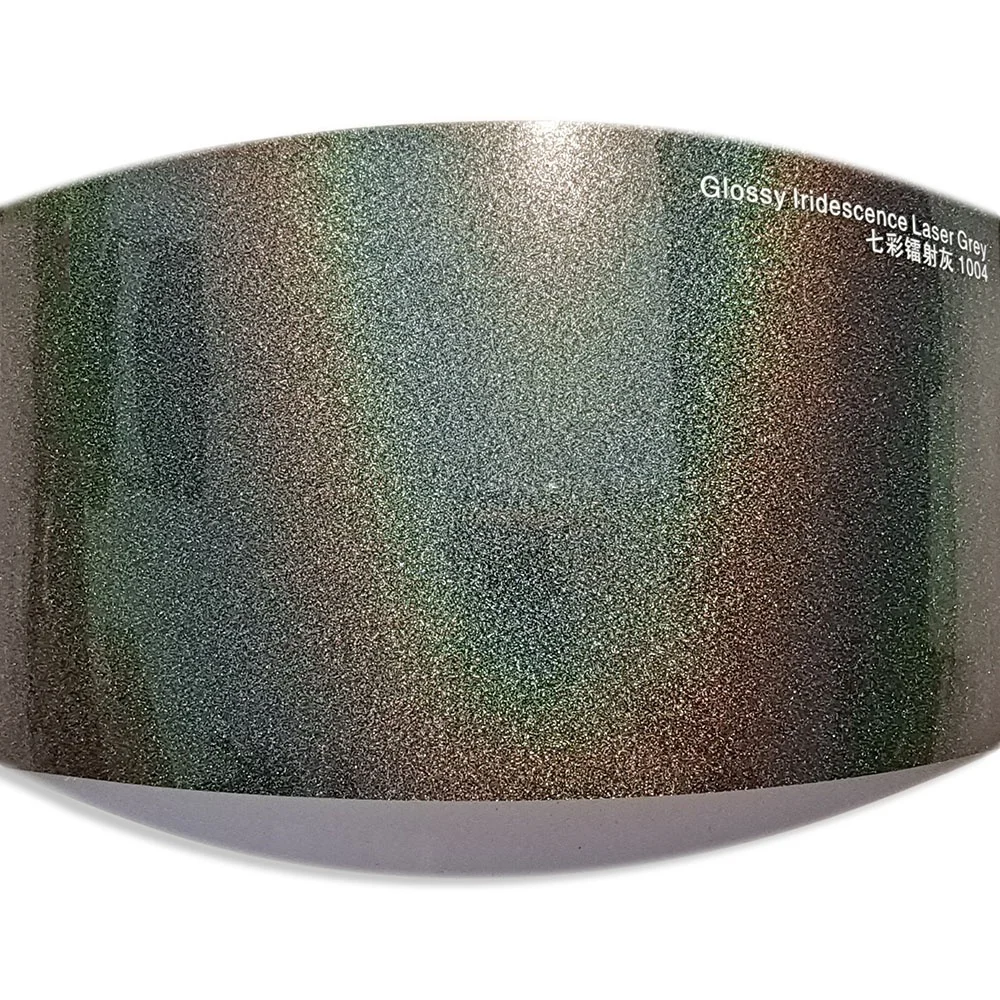 WRAPMASTER 1.52*18ml 3D Dark Grey Iridescence Self Adhesive Laser Chrome Vinyl Full Body Vehicle Film Car Film