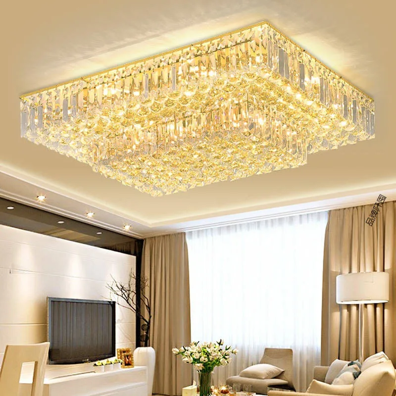 Living Room Lustre Large Design Led Modern Luxury Ceiling Light Crystal Ball Chandeliers & Pendant Lights