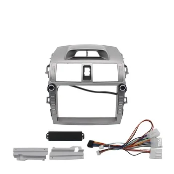 2 Din Car Radio Fascia Frame Fit for 2006-2011 Toyota Corolla Android GPS Panel Dash Frame Kit Mounting Frame Trim Bezel Fascias