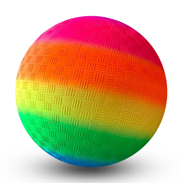 
custom logo 8.5inches rainbow playground PVC ball beach ball water ball 