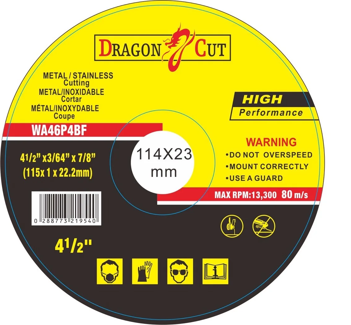  4.5inch 115mm Stainless Steel Resin Double Mesh Ultra-Thin Polishing Piece cut wheel Metal Cutting off