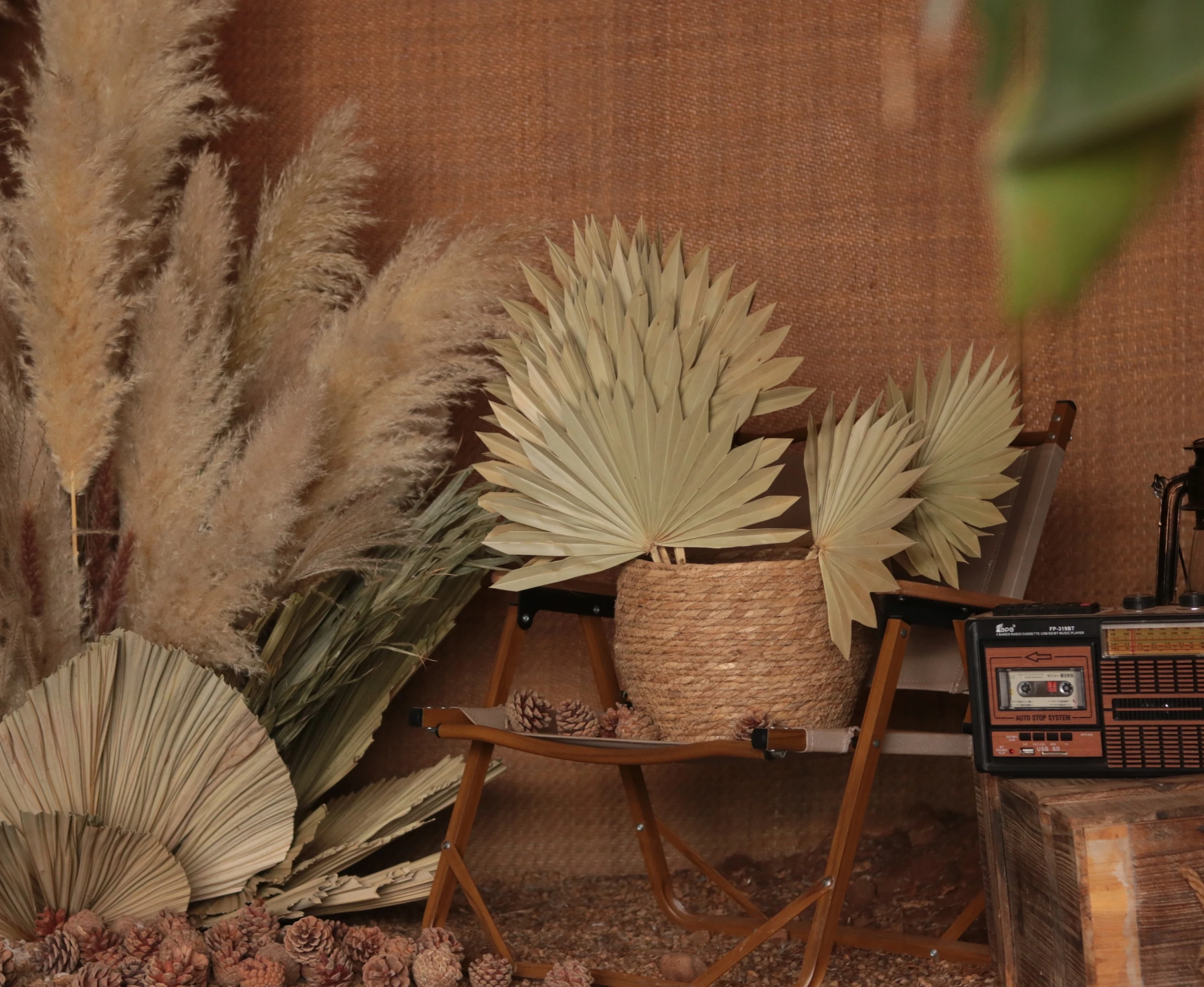 Hot Sale Dry Palm Leaf Decoration,  Sun Palm Spear, For Cake Decoration Home Wedding