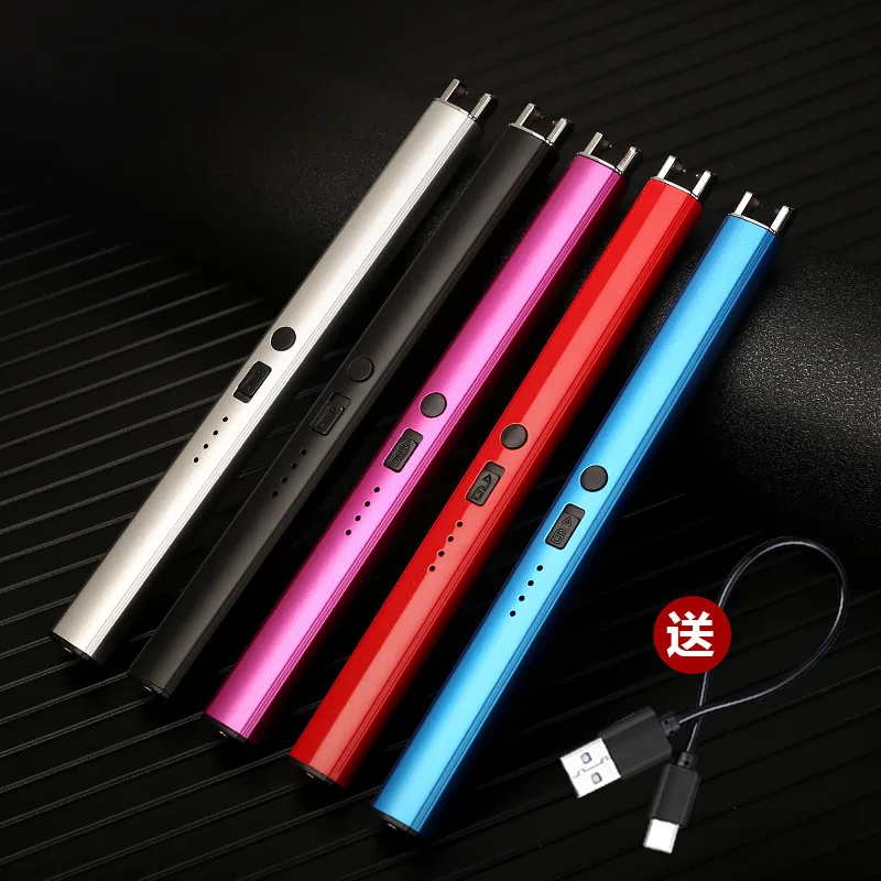 Wholesale Custom USB Flameless Electric Arc Candle Lighter Multifunctional Rechargeable Modern Design Cigarette Use Metal