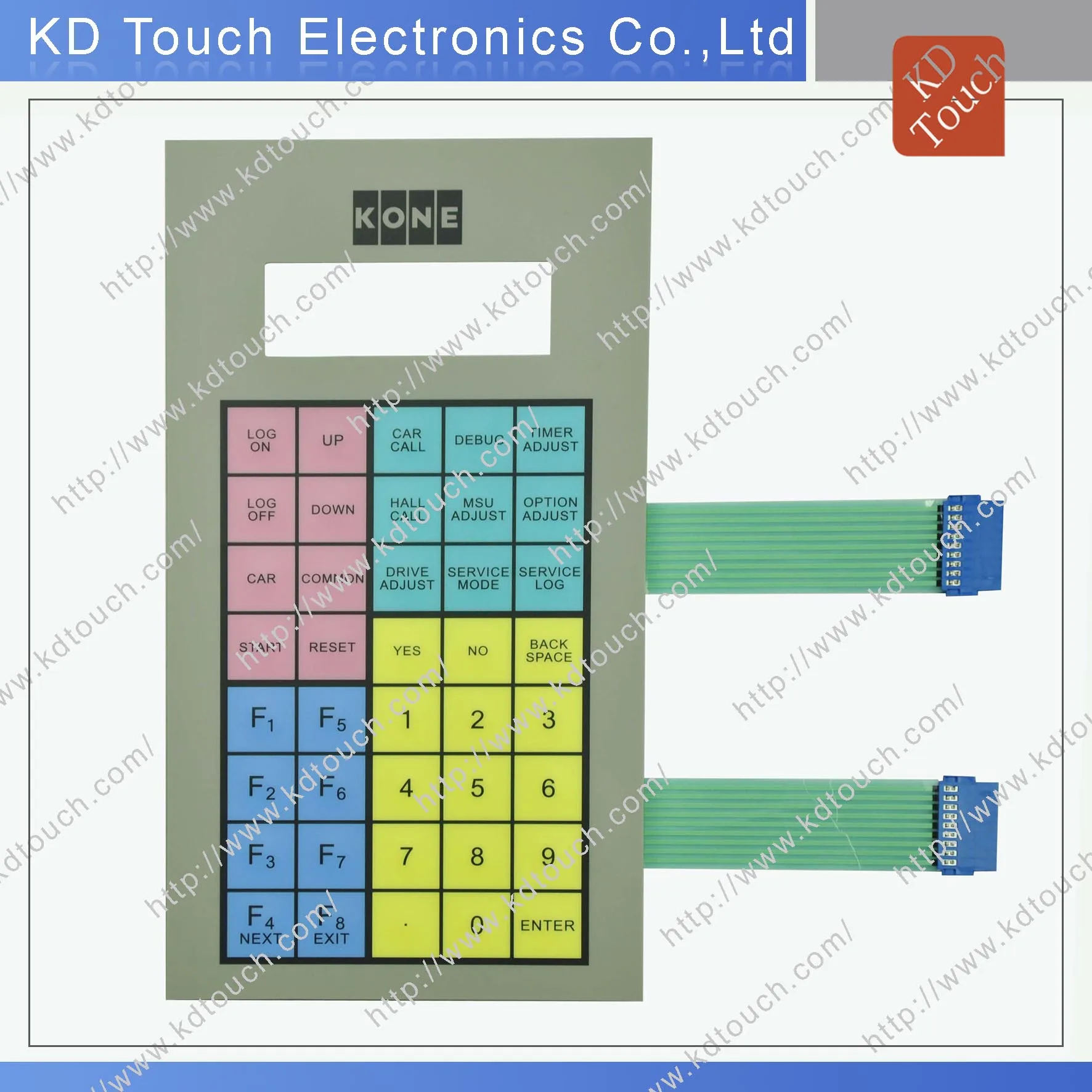 Конкурентоспособная цена 3 кнопки мембранная клавиатура переключателя с Nicomatic корпус