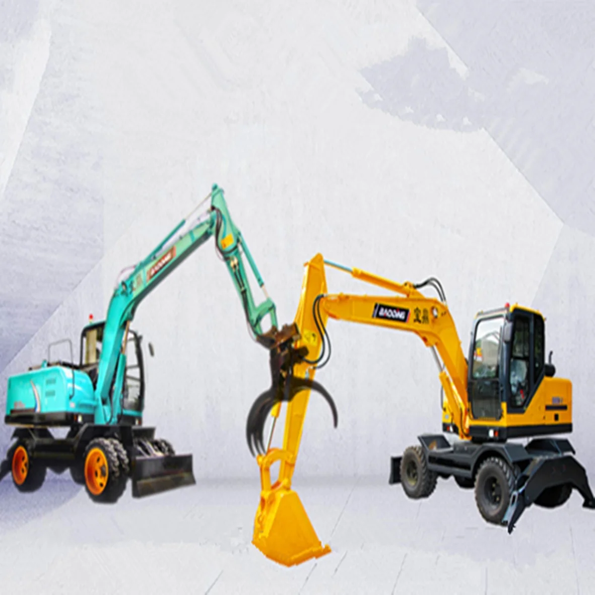 China excavator price bucket 0.35m3 wheel excavator best price for sale