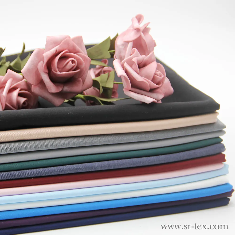 High quality italian tencel cotton elastane shirt fabric for blouse