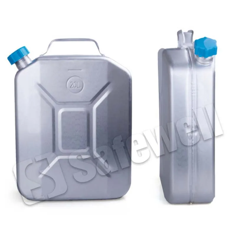 Portable Aluminum 20L Oil Drums Gasoline Diesel Jerry Can Water Container With Screw Cover