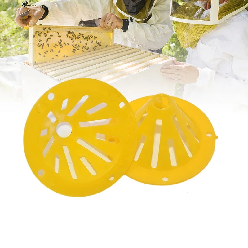 20Pcs Beehive Boor Exit Disc ABS Plastic 16 Way Round AntiRunning Escape Plate, Beekeeping Tool