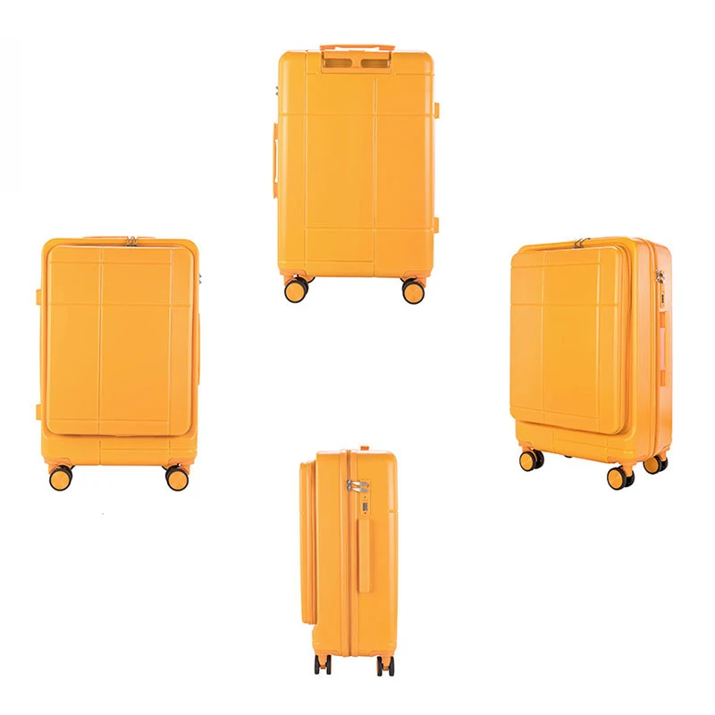 Custom Logo  High Quality 18 20 24 Inch PC Carry On Suitcase Laugage Bags Luggage Female Cute Candy Travel Luggage Set For Girls