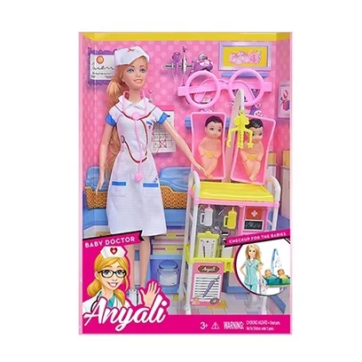 Детский игрушечный дом-головоломка набор модных игрушек однотонная кукла-медсестра 11 5 дюймов с детским медицинским оборудованием для детей