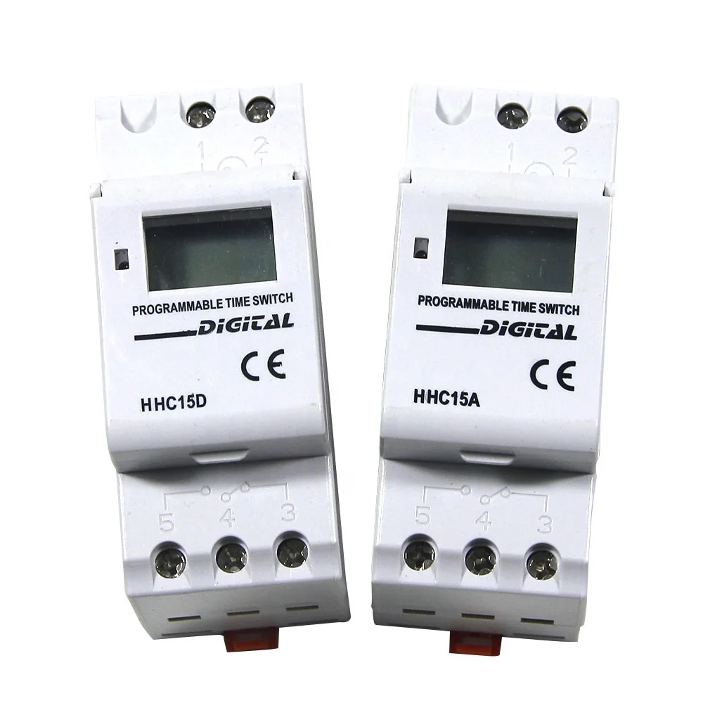 Factory Marketing HHC15A DIN-rail Timer Multi-functional 50-60Hz Digital Programmable Weekly Digital Timer