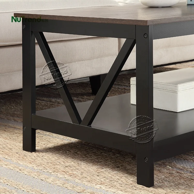 black sofa center tea table modern wood coffee table for living room furniture