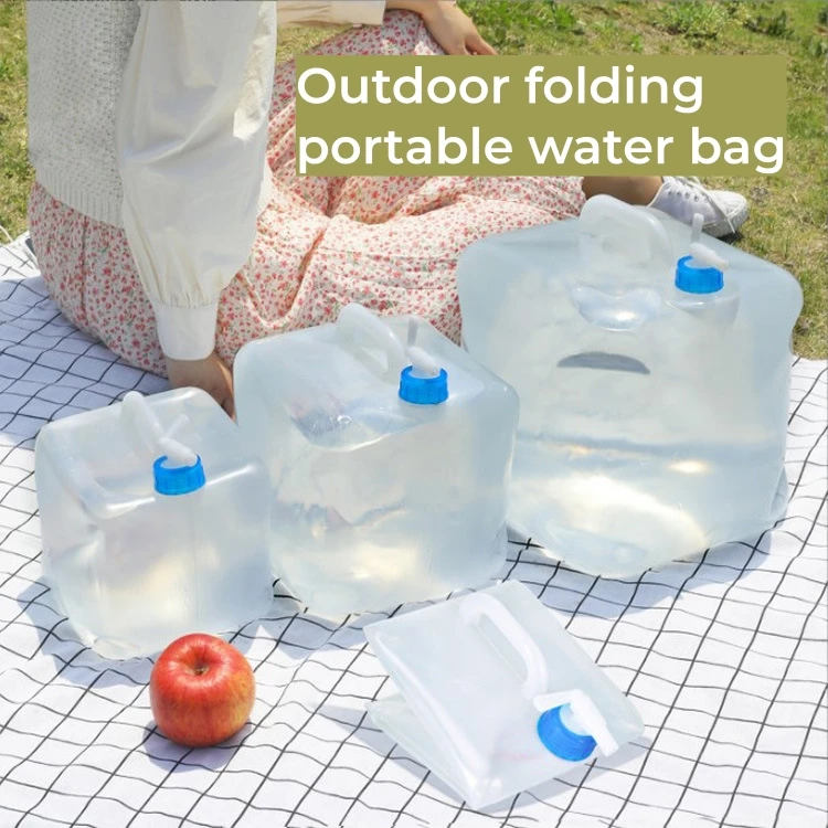 Portable Bucket Camping 5/10/15/20 Liters Foldable Outdoor Water Barrel Case Folding Accessories Large Capacity Water Container