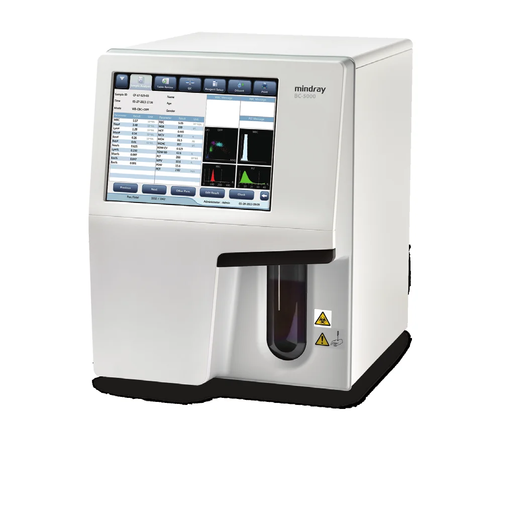 5 part hematology analyzer Mindray BC-5000 hematology analyzer