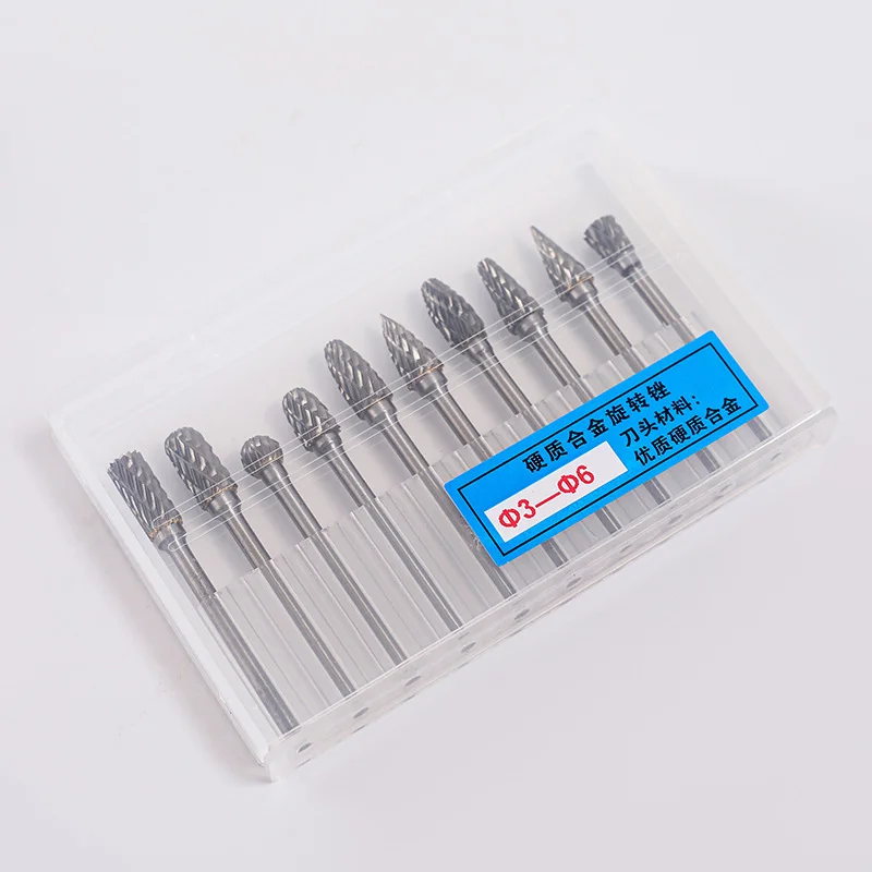 1Metal 1/4 deburring grinder tungsten carbide rotary burr test set carving tool typenail drill bit rotary files for woodworking