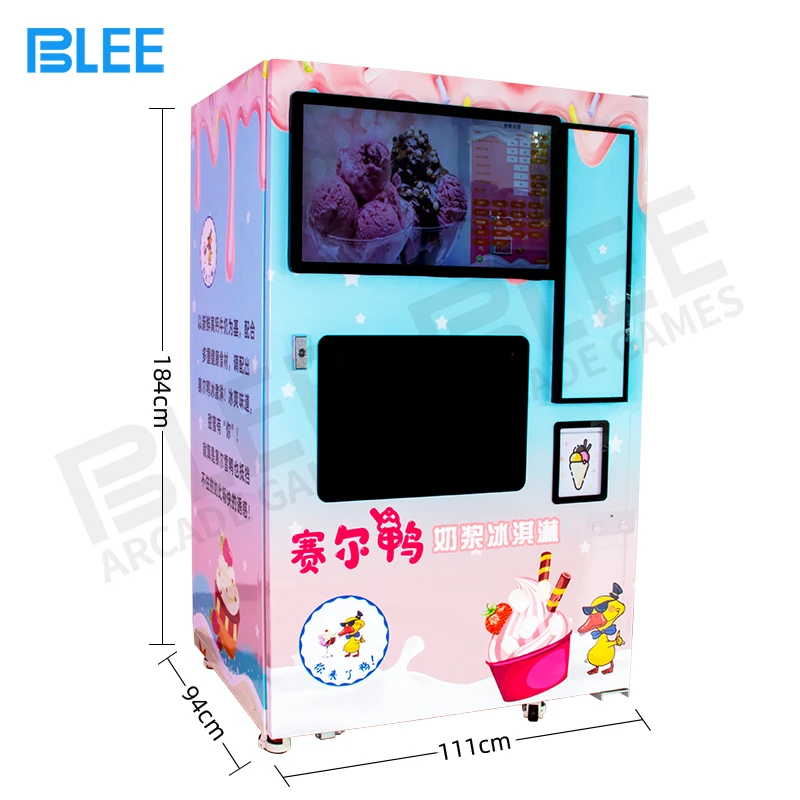 Оптовая продажа робот машина для мягкого мороженого интеллектуальный полностью автоматический автомат продажи