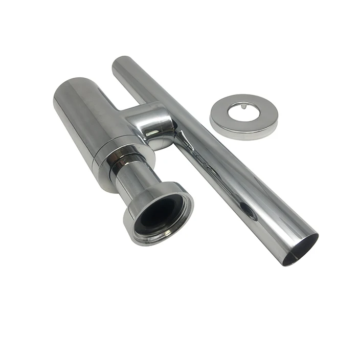 Hotel Bathroom Brass Chrome Plated Siphon Kitchen Sink Bottle Trap