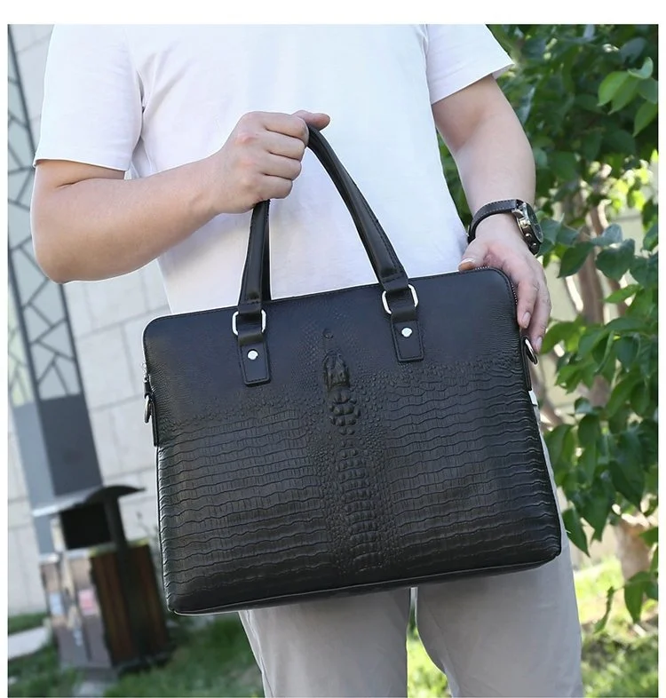 Деловая сумка из воловьей кожи для мужчин, мессенджеры из искусственной кожи для ноутбука, роскошные портфели 14 дюймов