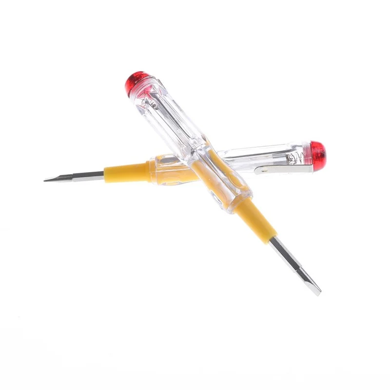 OEM 2pcs AC/DC 100-500 V LED Light Electric Test Tester Pen Screwdriver Double Head Removable Voltage Detector Probe