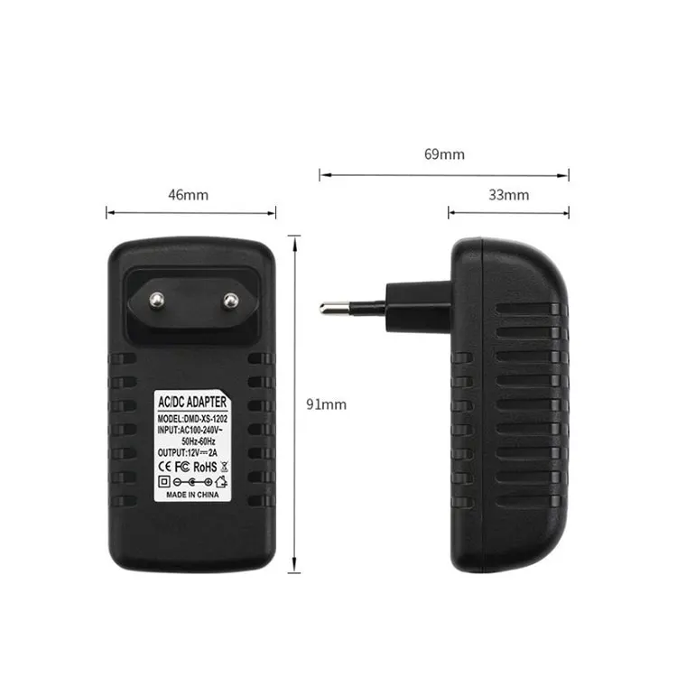 Customized 24W 5V 6V 9V 12V 15V 1A 2A 3A 4A Dc 12V 1A Power Supply Adapter
