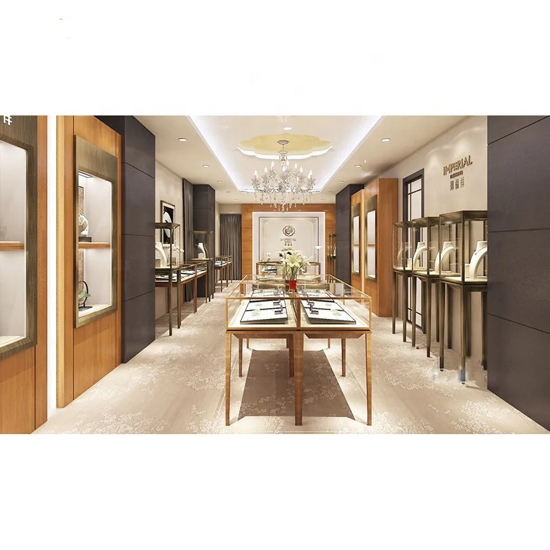 Factory Luxury Wholesale Lockable Jewelry Cabinet Jewelry Display Cabinet Customization Display Showcase for Jewellery Shop