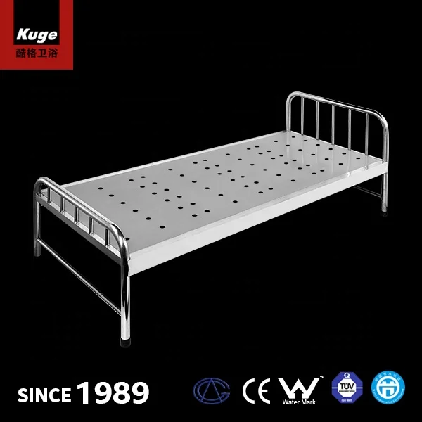 Prison style single bunk bed Stainless steel Strong structure metal single beds for prison jail detention school dormitory