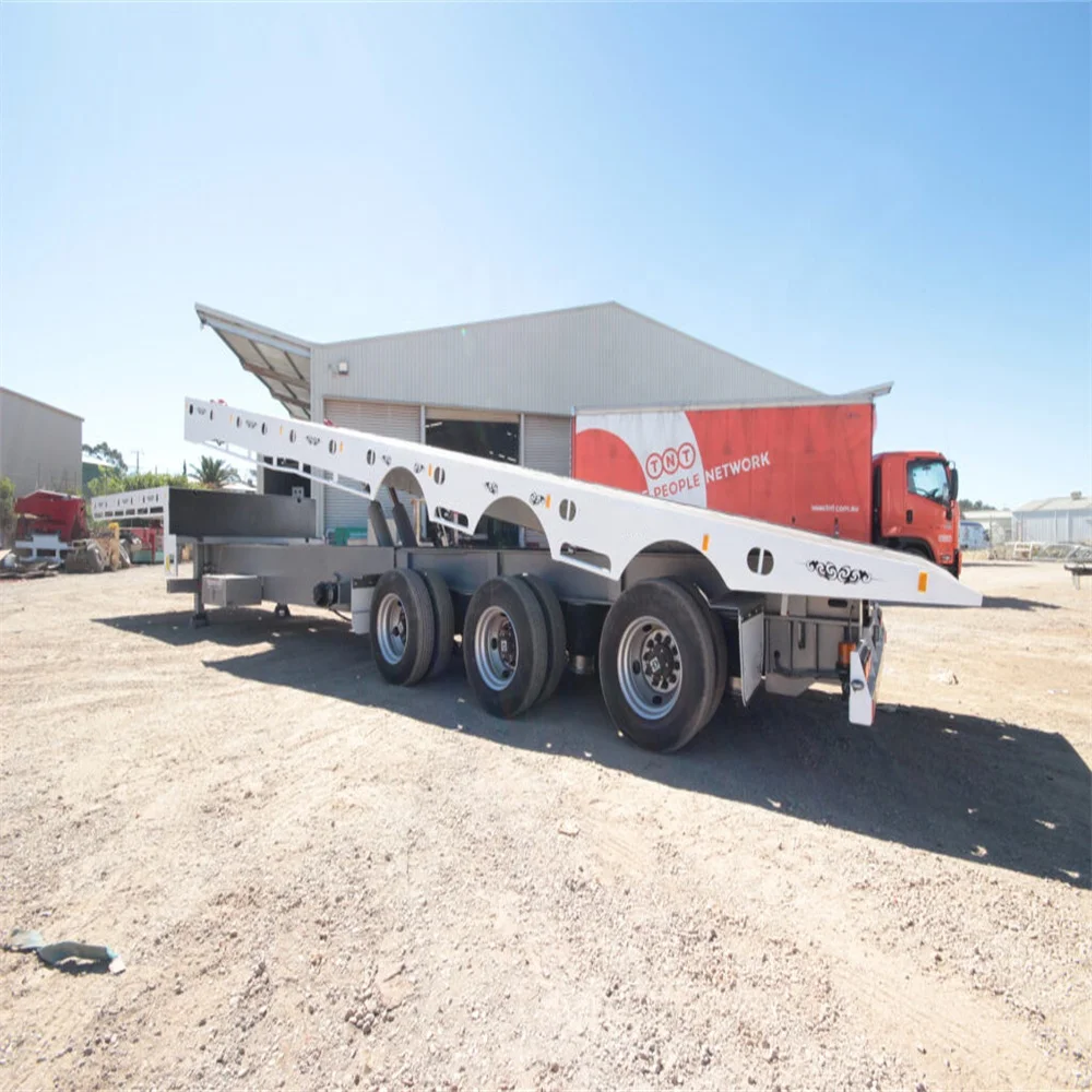 BERKLEY Heavy Duty Chassis Low Bed Step Deck Trailer AU Slide Standard Lowbed Semi Trailer Hydraulic Tilting Drop Deck Trailer