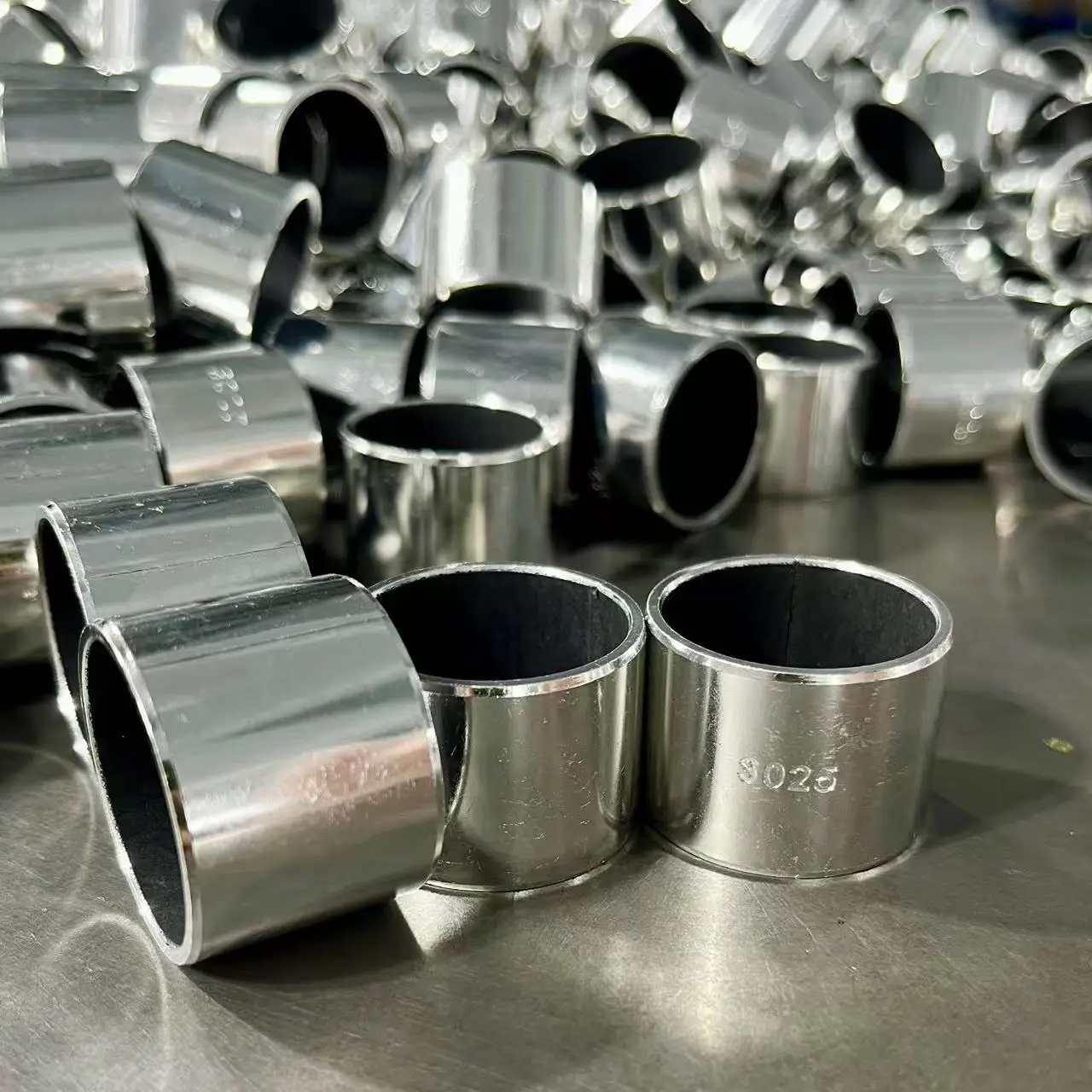 Steel Bronze Bushings with PTFE Layer Metal Polymer Composite Plain Bearing DU Bush