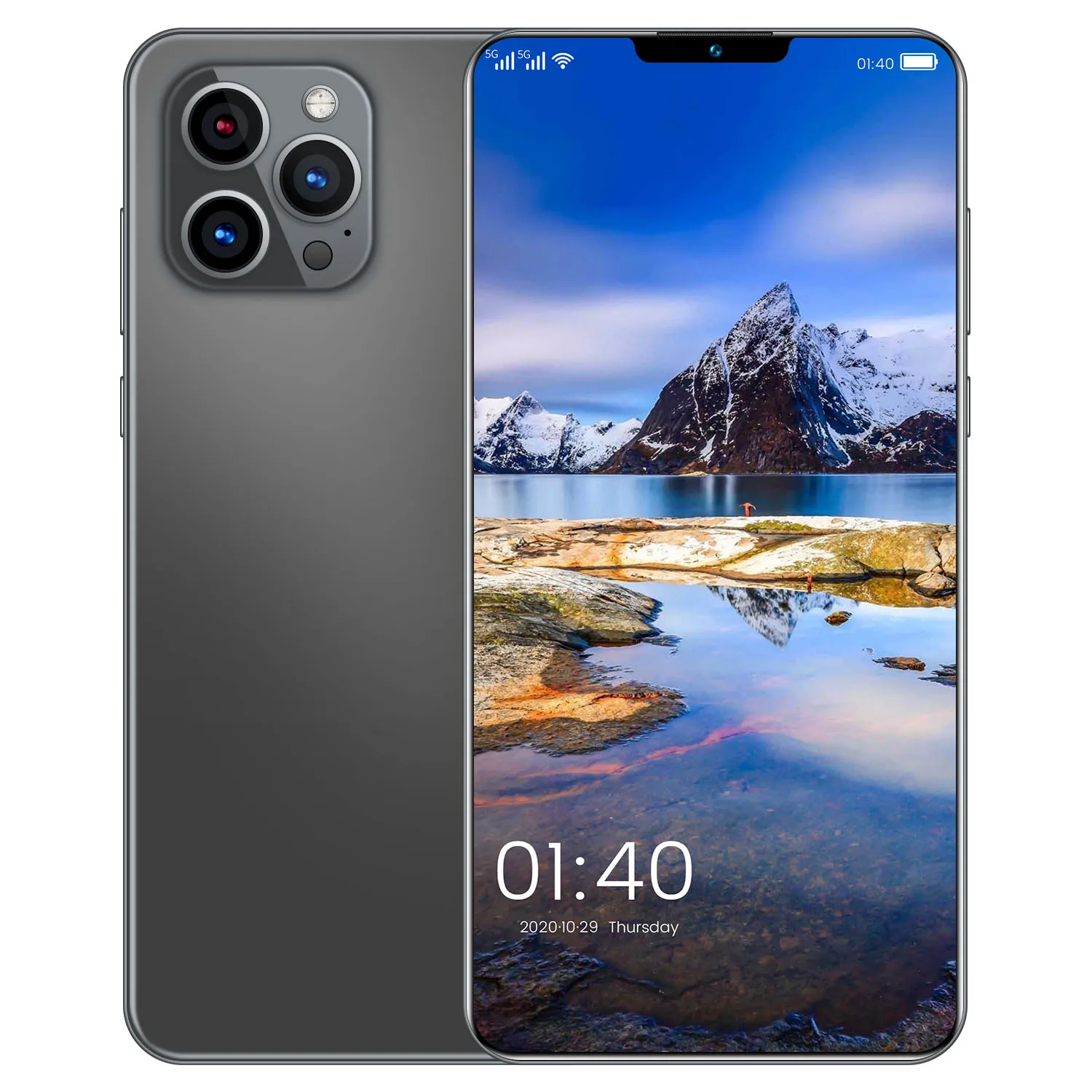 Phone 12 i12 Pro Max Mobile 512GB Face Recognition Fingerprint Unlock Support Dual Card Standby