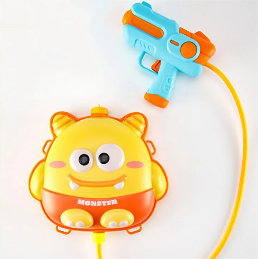 Summer Custom Cute Unicorn Monster Shaped Water Pistol Backpack Shooting Kids Play Toys Outdoor Water Gun for Kids