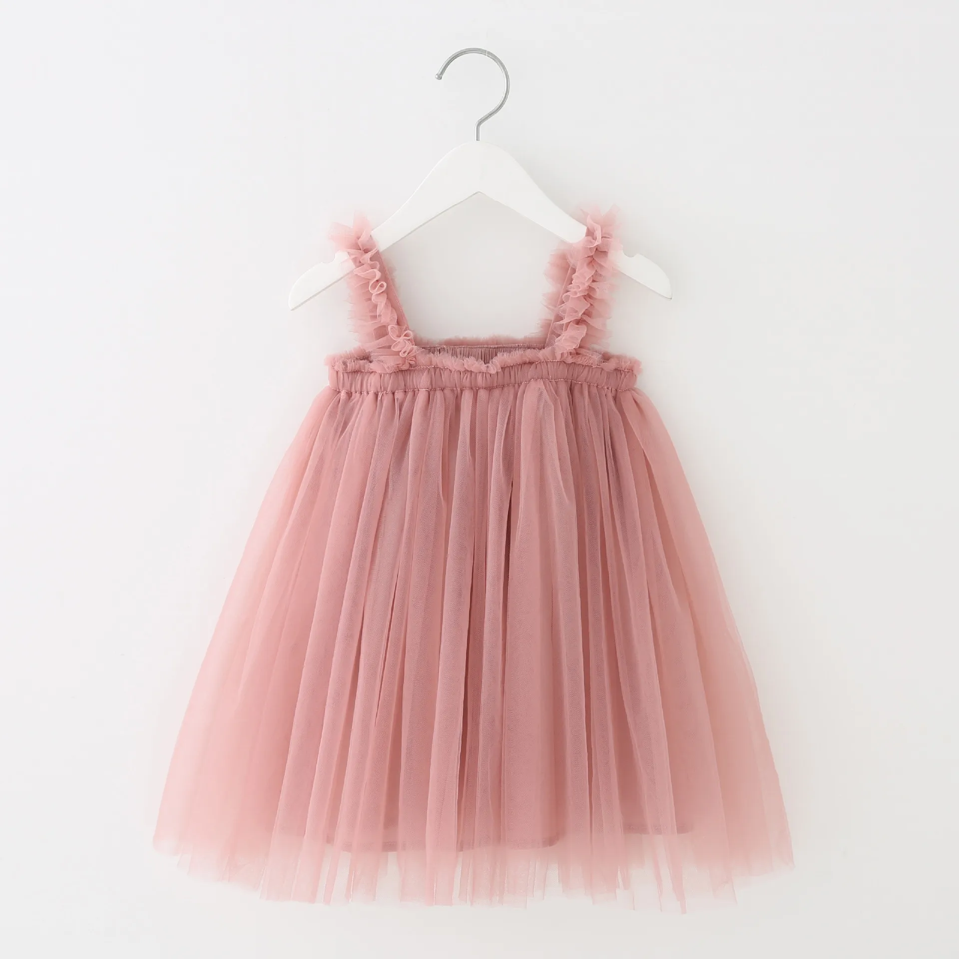 2024 Hot Baby Girls Tutu Dress Sleeveless Flower Layered Tulle Birthday Floral Princess Party Tulle Chiffon Ballet Girl Dresses