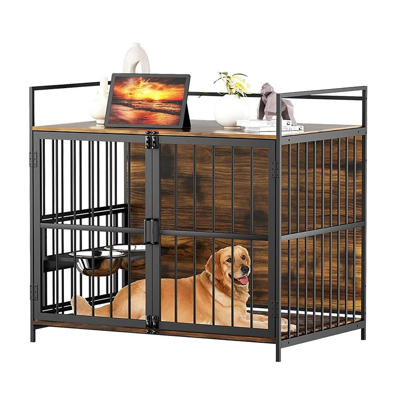 Custom Simple Furniture Style Dog Cage Decoration Indoor Dog Cage Suitable For Small And Medium-Sized Dogs