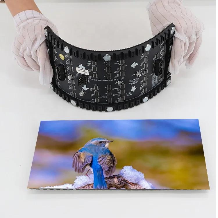 Neon Led Lights Flexible Soft Strip P2.5 Led Display Waterproof Led Video Display Billboard Soft Led Wand