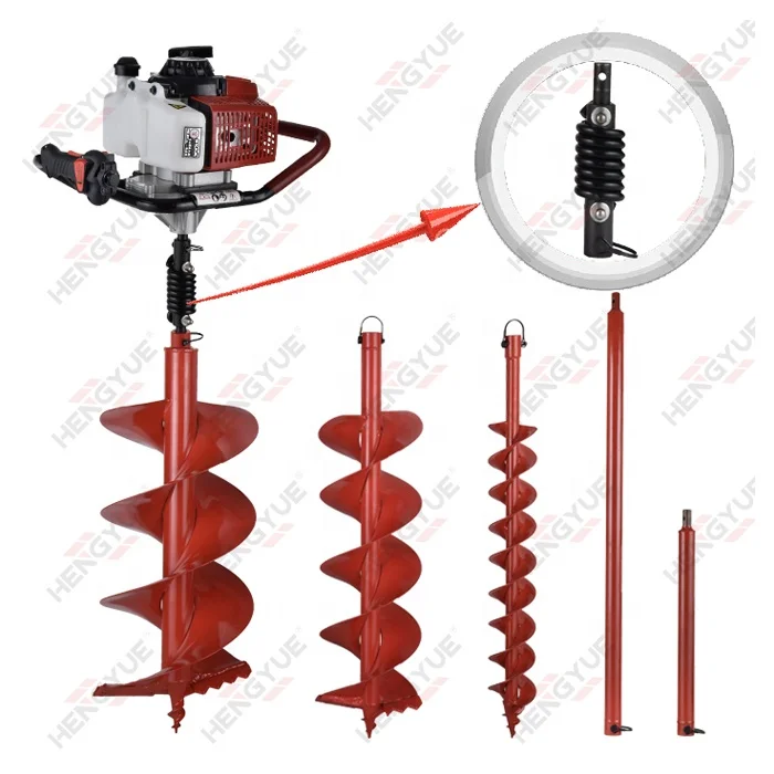 Auger drilling machine  68 CC 1 man Earth Auger     gasoline earth auger