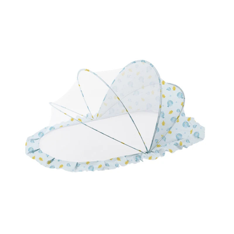 High quality polyester material portable baby crib bed with mosquito net for baby