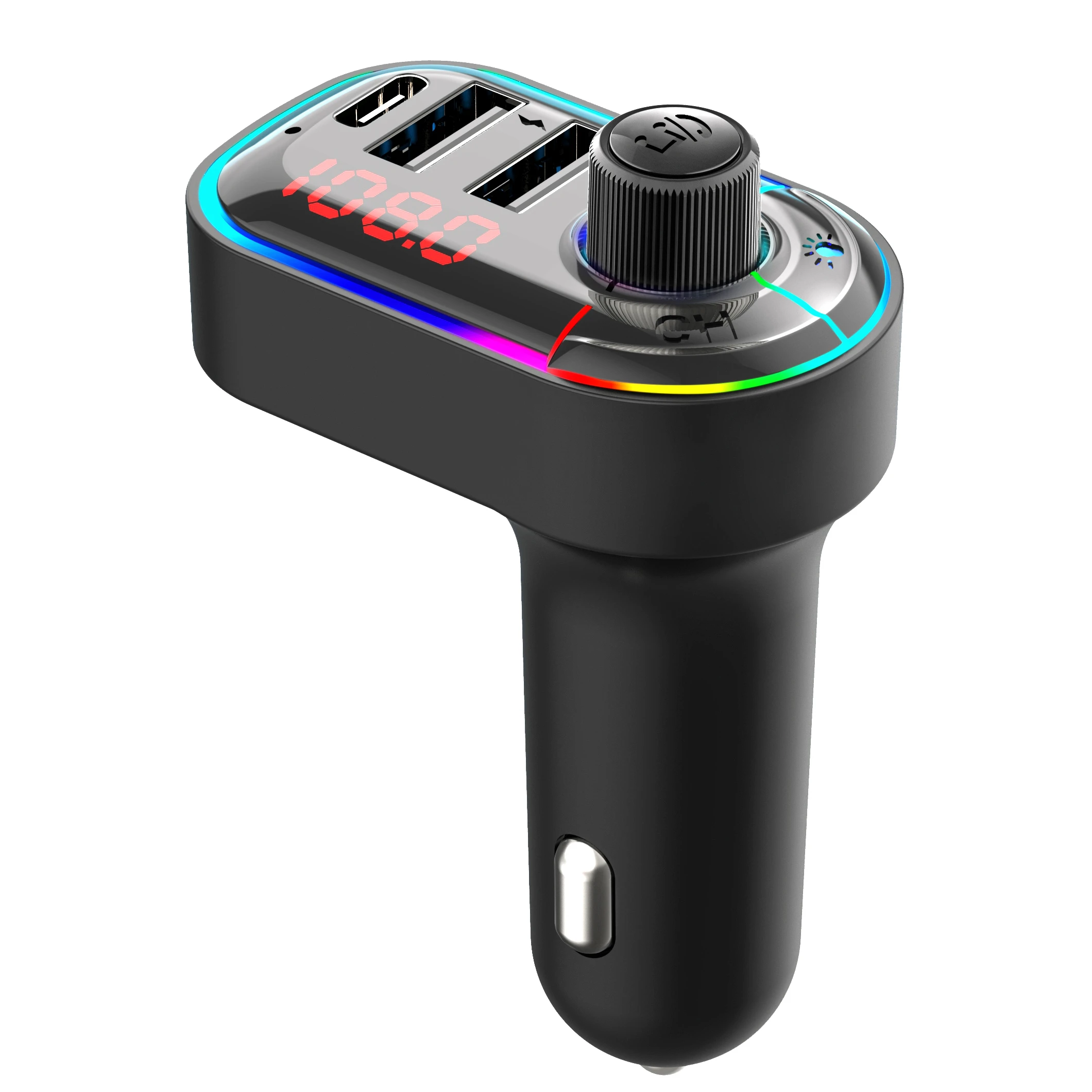  FM-передатчик для автомобиля 5 0 автомобильный аудиоадаптер 32RGB цветной свет mp3-плеер гарнитура автомобильной зарядки телефона в
